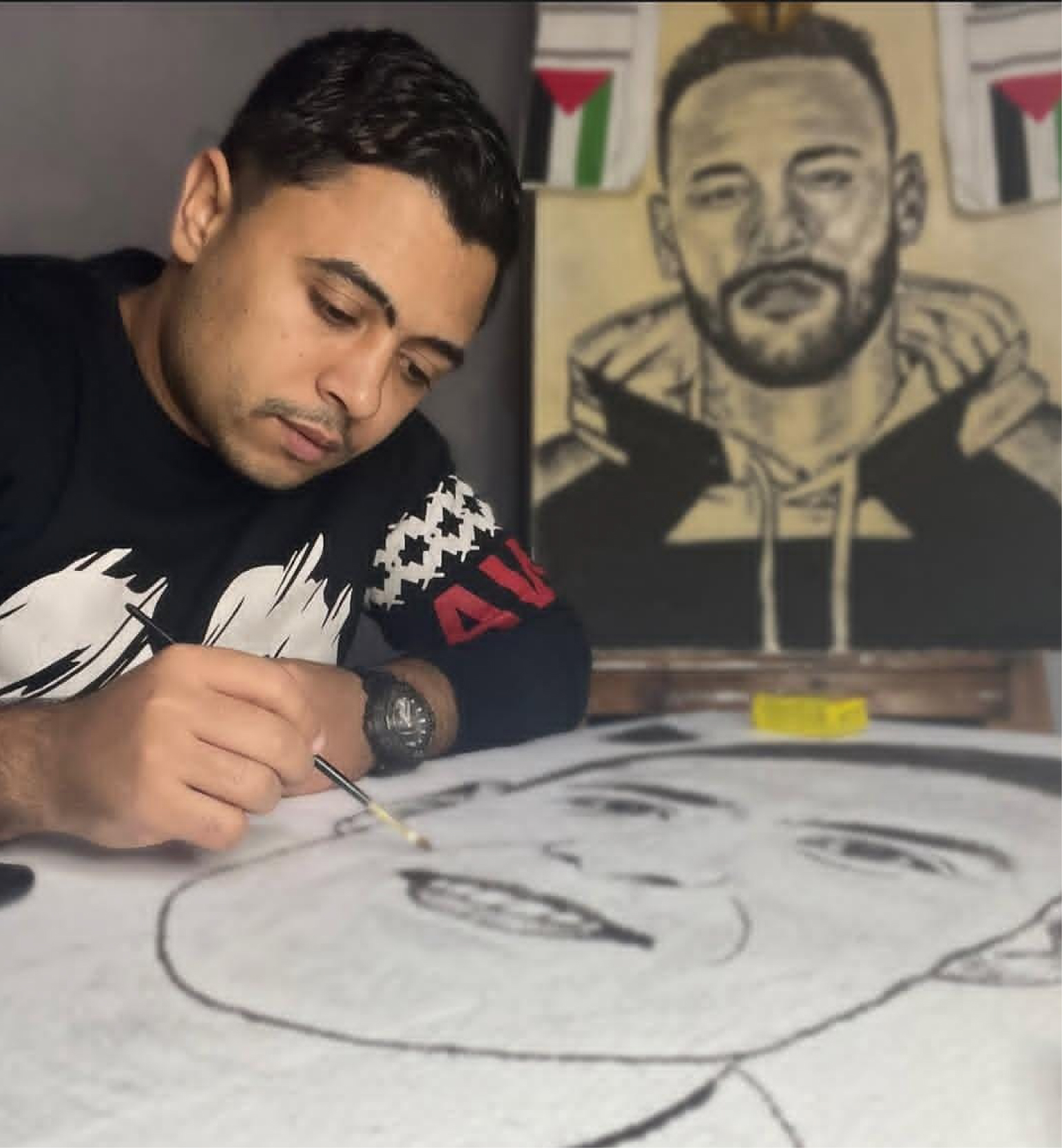 ARTIST MOHAMED IBRAHIM - FASTEST TEA DRAWING OF NEYMAR